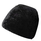 5 Pack Crushed Velvet Seat Pad Covers for Chiavari Chairs â€“ Black Fitted Dining Chair Cushion Slipcovers, Washable & Reusable - Bell Racket Store