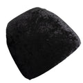 5 Pack Crushed Velvet Seat Pad Covers for Chiavari Chairs â€“ Black Fitted Dining Chair Cushion Slipcovers, Washable & Reusable - Bell Racket Store