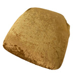 5 Pack Crushed Velvet Seat Pad Covers for Chiavari Chairs â€“ Gold Fitted Dining Chair Cushion Slipcovers, Washable & Reusable - Bell Racket Store
