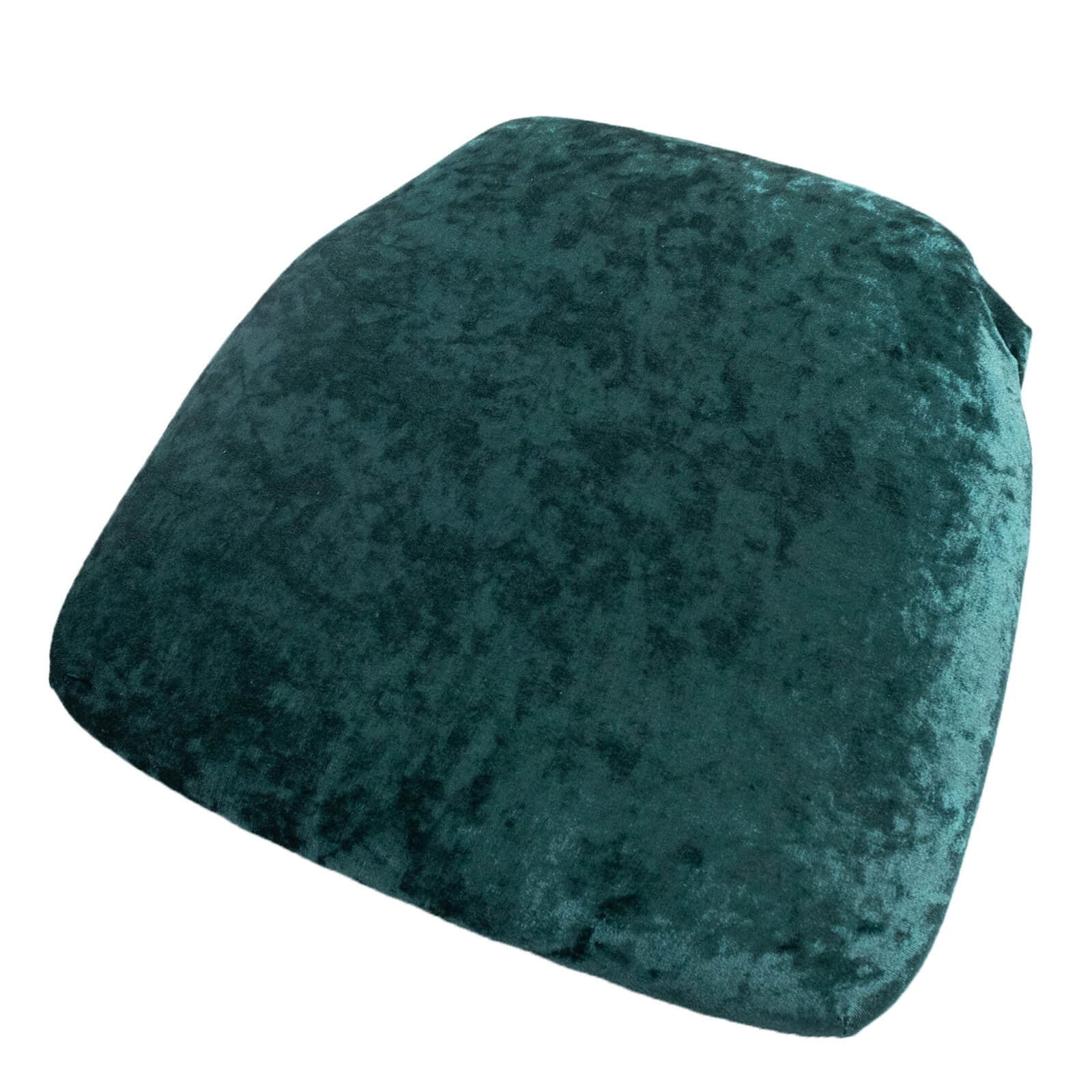 5 Pack Crushed Velvet Seat Pad Covers for Chiavari Chairs â€“ Hunter Emerald Green Fitted Dining Chair Cushion Slipcovers, Washable & Reusable - Bell Racket Store