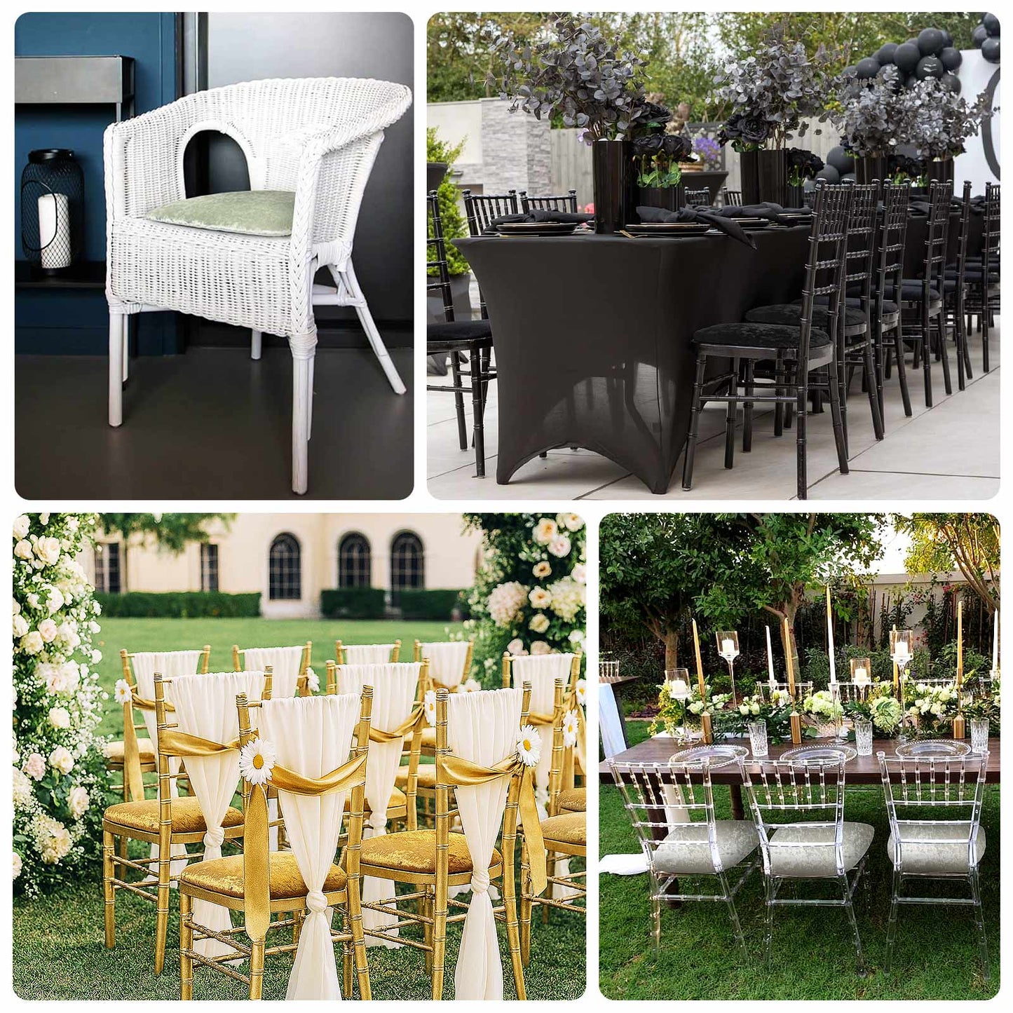 5 Pack Crushed Velvet Seat Pad Covers for Chiavari Chairs â€“ Hunter Emerald Green Fitted Dining Chair Cushion Slipcovers, Washable & Reusable - Bell Racket Store