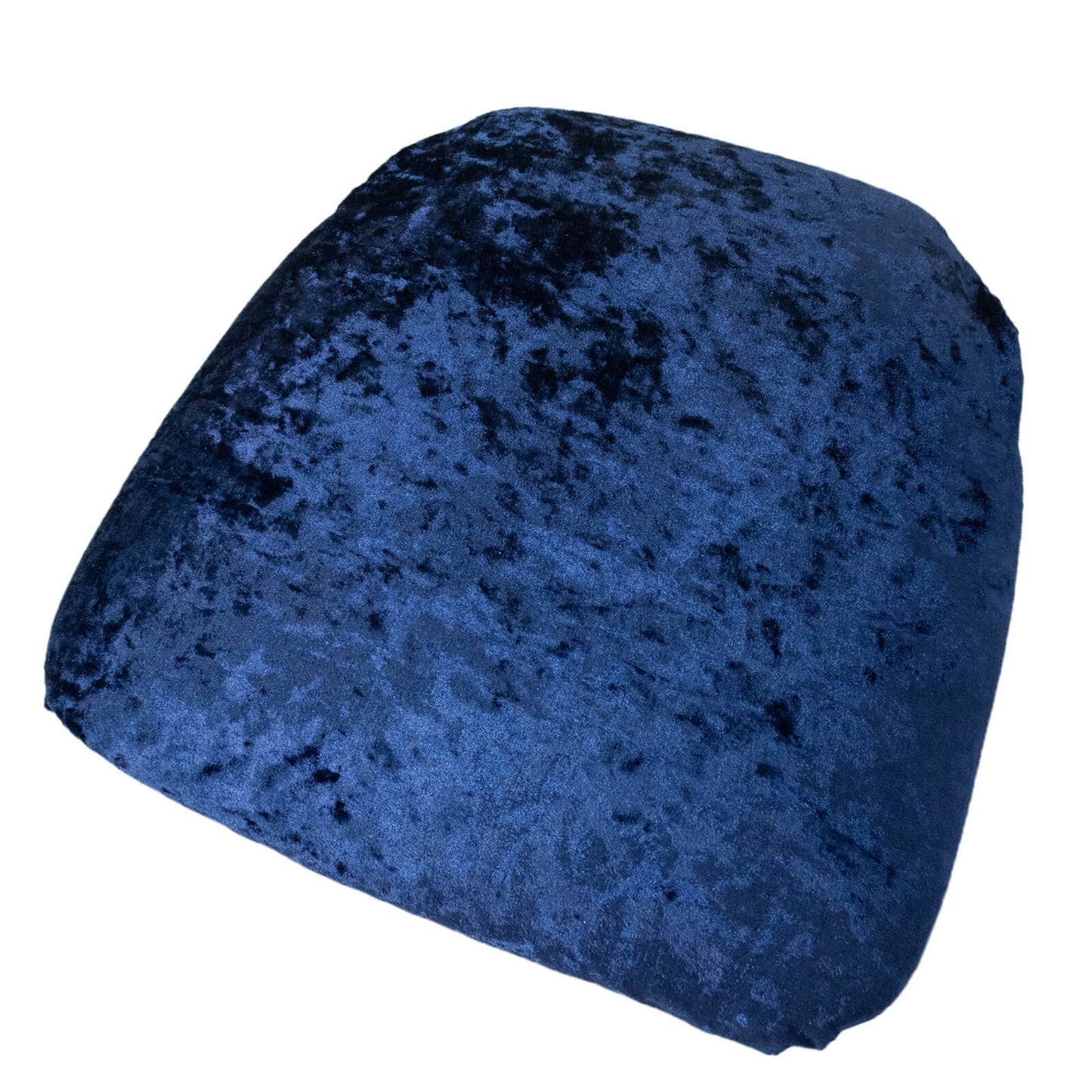 5 Pack Crushed Velvet Seat Pad Covers for Chiavari Chairs â€“ Navy Blue Fitted Dining Chair Cushion Slipcovers, Washable & Reusable - Bell Racket Store