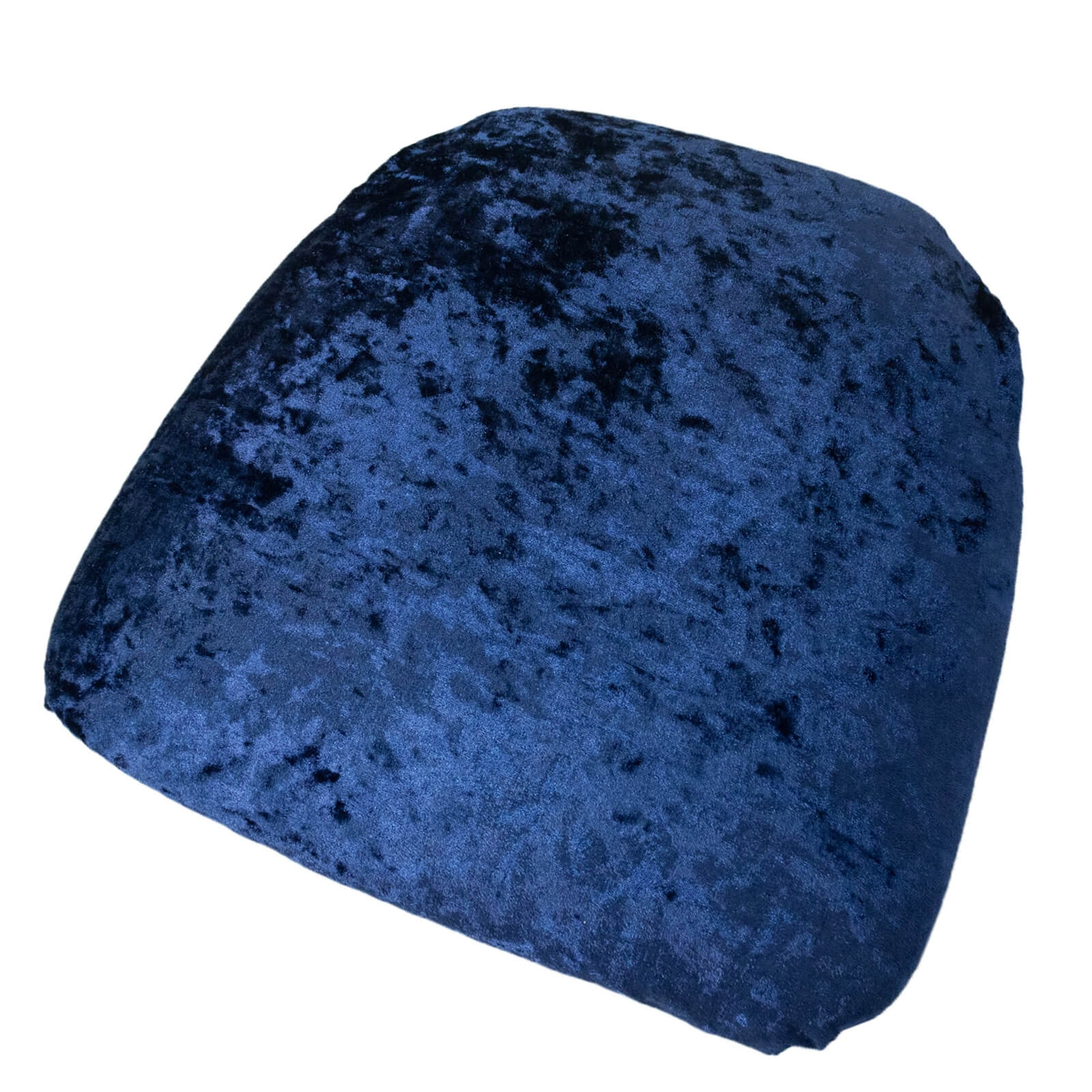 5 Pack Crushed Velvet Seat Pad Covers for Chiavari Chairs â€“ Navy Blue Fitted Dining Chair Cushion Slipcovers, Washable & Reusable - Bell Racket Store