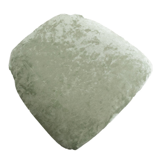 5 Pack Crushed Velvet Seat Pad Covers for Chiavari Chairs â€“ Sage Green Fitted Dining Chair Cushion Slipcovers, Washable & Reusable - Bell Racket Store