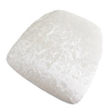 5 Pack Crushed Velvet Seat Pad Covers for Chiavari Chairs â€“ White Fitted Dining Chair Cushion Slipcovers, Washable & Reusable - Bell Racket Store