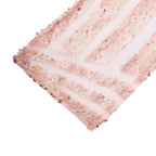 5 Pack Glitz Sequin Chair Sashes with Geometric Diamond Design 6"x88" Rose Gold - Bell Racket Store
