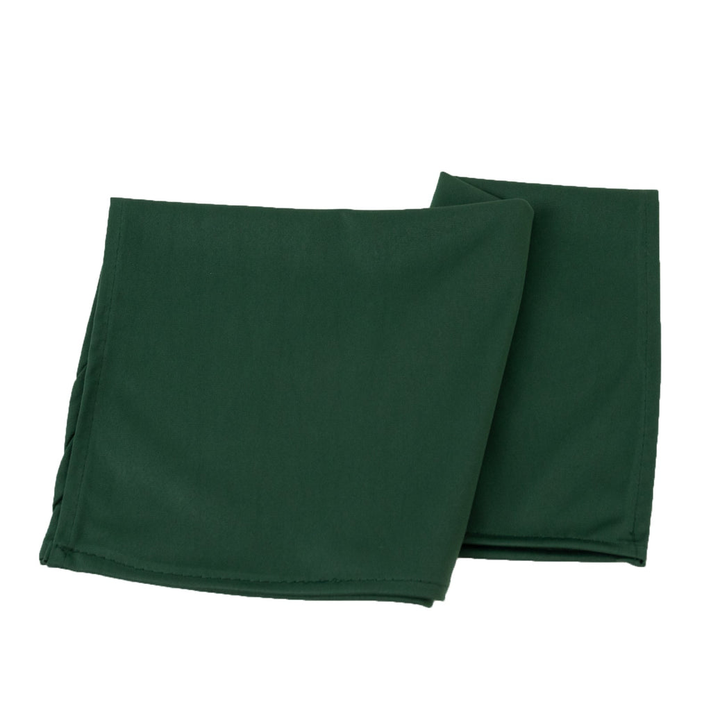 5 Pack Hunter Emerald Green Scuba Napkins â€“ 17"x17", Wrinkle - Free & Stain Resistant Cloth Napkins - Bell Racket Store