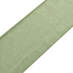 5 Pack Jute Faux Burlap 6"x108" Chair Sashes Sage Green - Boho Chic Linen Decor - Bell Racket Store