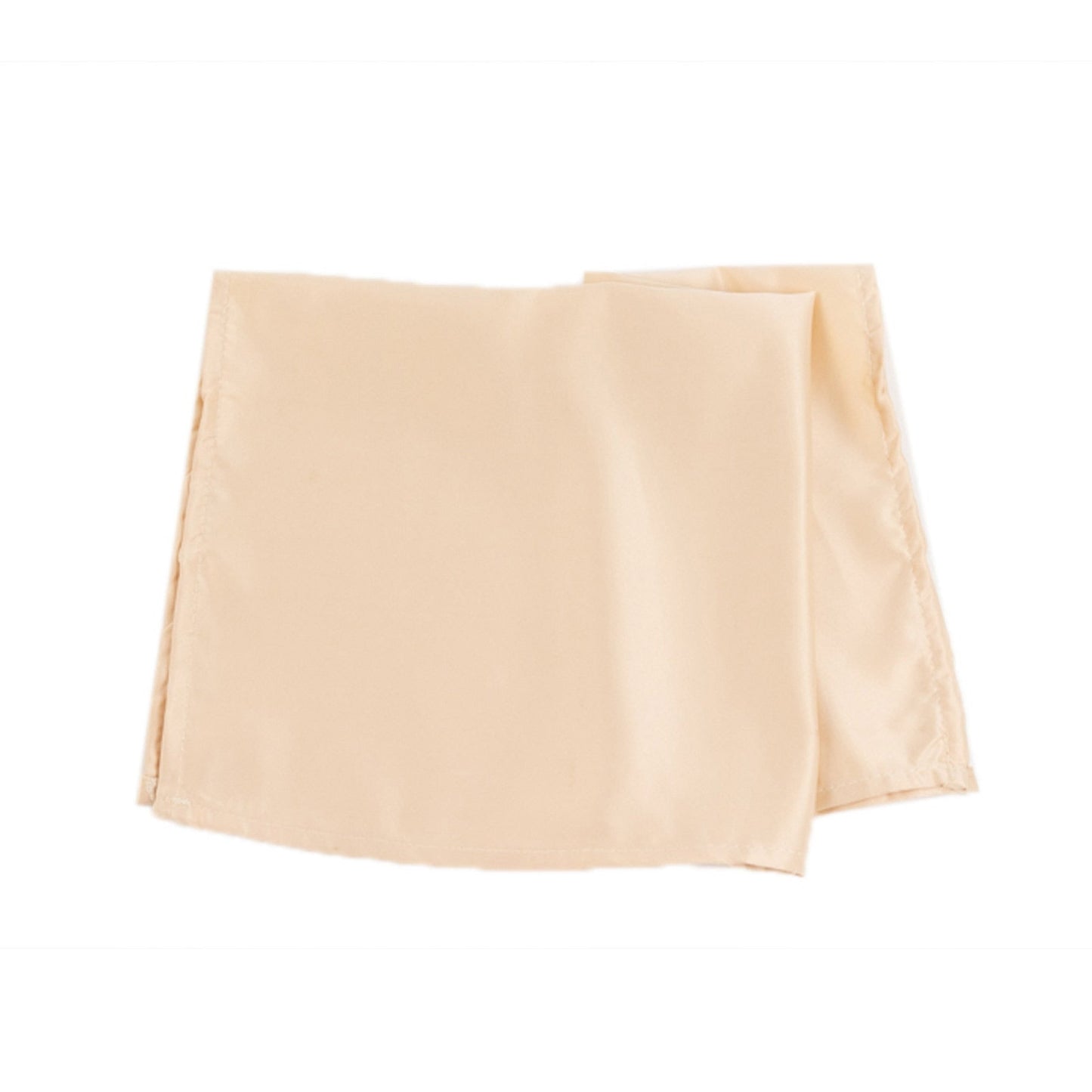 5 Pack Lamour Satin 20"x20" Napkins Beige - Soft Matte Finish Dinner Napkins - Bell Racket Store