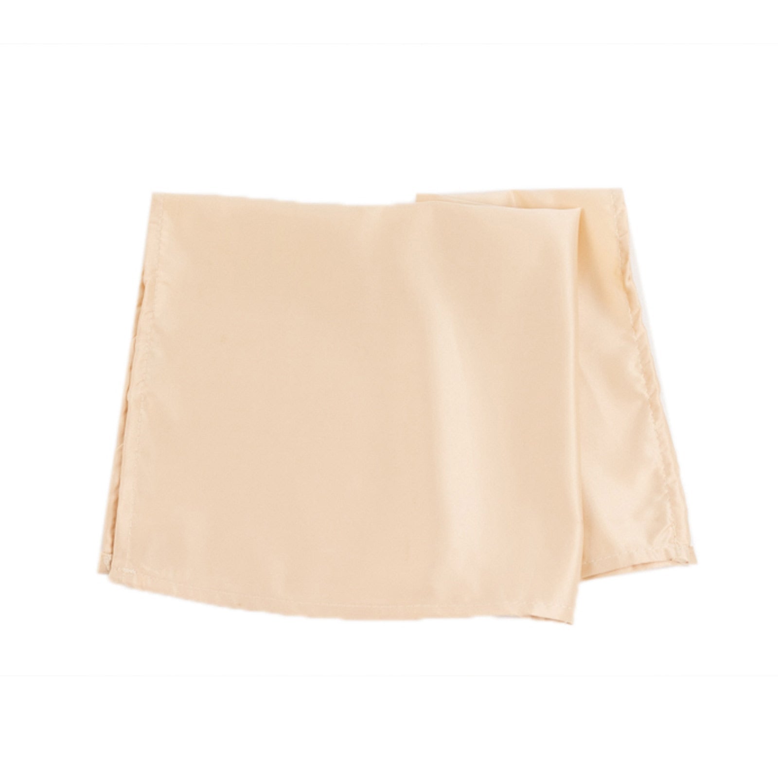 5 Pack Lamour Satin 20"x20" Napkins Beige - Soft Matte Finish Dinner Napkins - Bell Racket Store