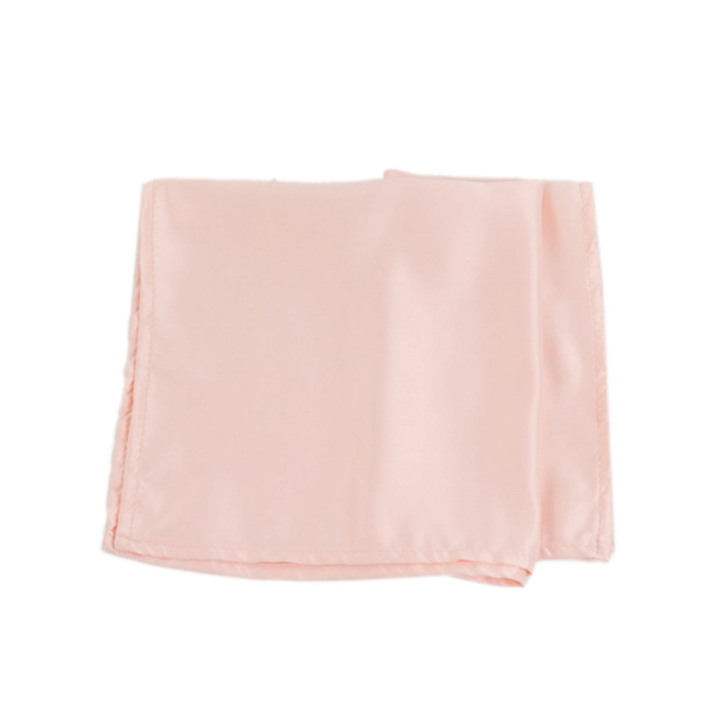 5 Pack Lamour Satin 20"x20" Napkins Blush - Soft Matte Finish Dinner Napkins - Bell Racket Store