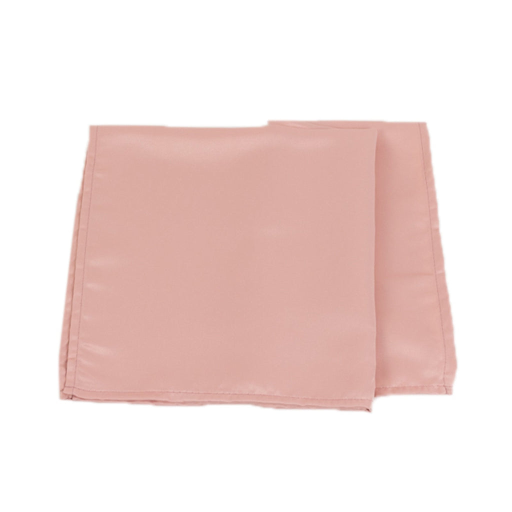 5 Pack Lamour Satin 20"x20" Napkins Dusty Rose - Soft Matte Finish Dinner Napkins - Bell Racket Store