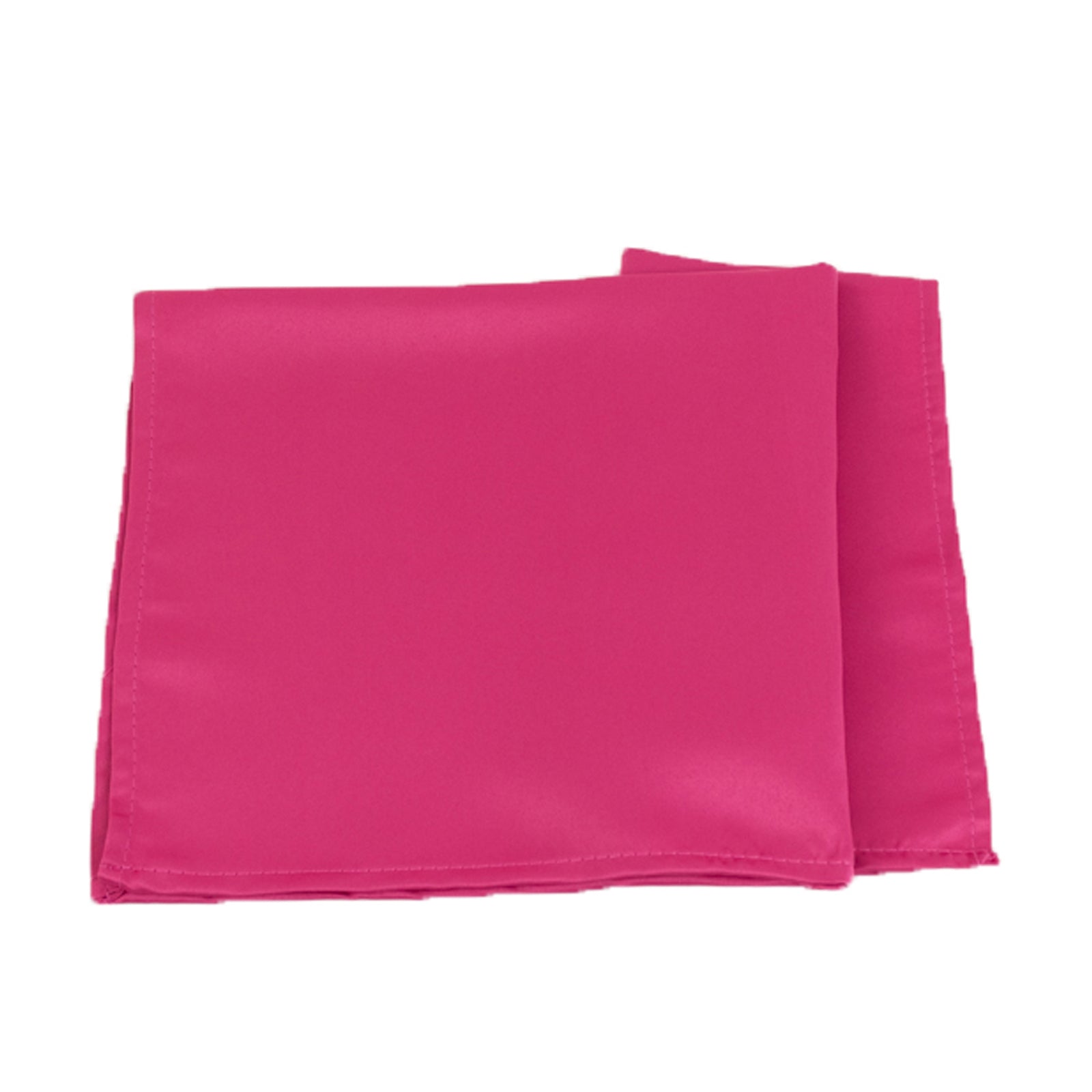 5 Pack Lamour Satin 20"x20" Napkins Fuchsia - Soft Matte Finish Dinner Napkins - Bell Racket Store