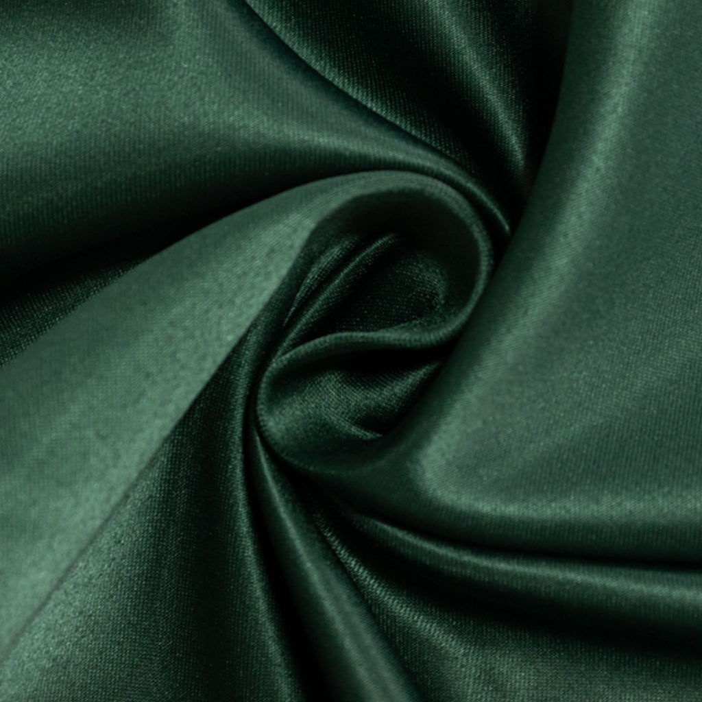 5 Pack Lamour Satin 20"x20" Napkins Hunter Emerald Green - Soft Matte Finish Dinner Napkins - Bell Racket Store