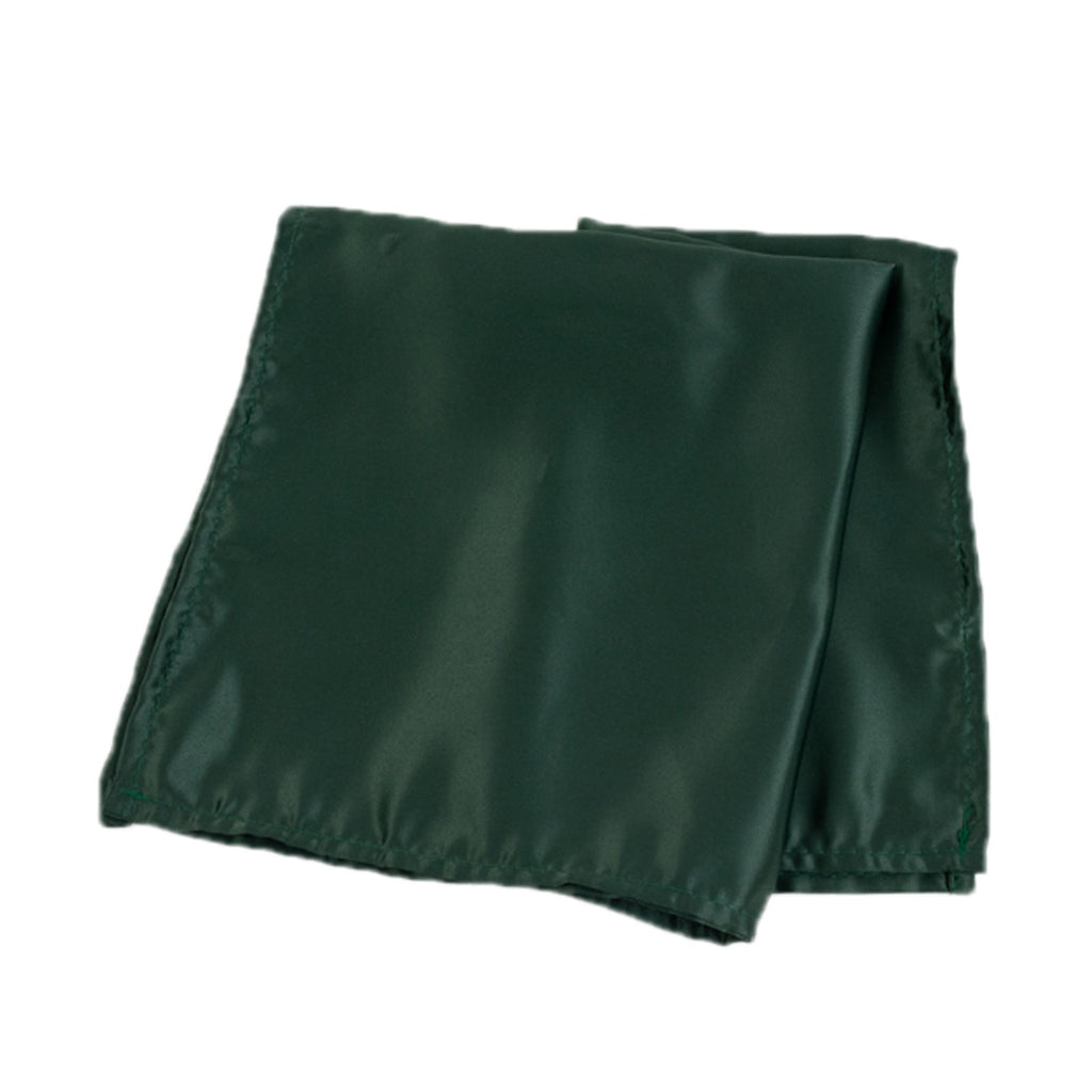 5 Pack Lamour Satin 20"x20" Napkins Hunter Emerald Green - Soft Matte Finish Dinner Napkins - Bell Racket Store