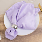 5 Pack Lamour Satin 20"x20" Napkins Lavender Lilac - Soft Matte Finish Dinner Napkins - Bell Racket Store