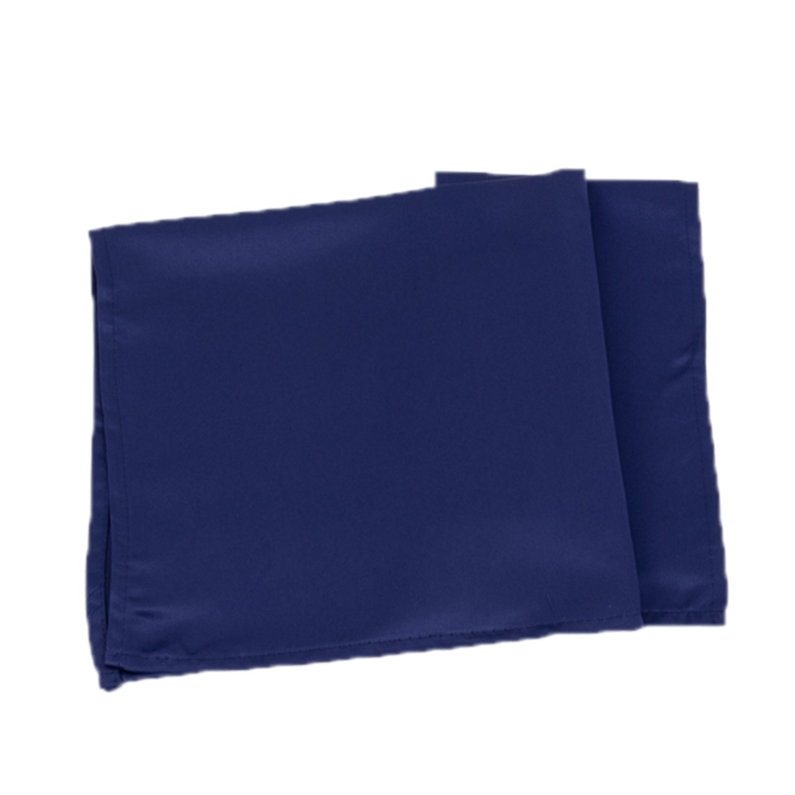 5 Pack Lamour Satin 20"x20" Napkins Navy Blue - Soft Matte Finish Dinner Napkins - Bell Racket Store
