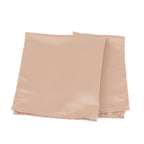 5 Pack Lamour Satin 20"x20" Napkins Nude - Soft Matte Finish Dinner Napkins - Bell Racket Store