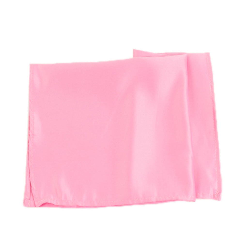 5 Pack Lamour Satin 20"x20" Napkins Pink - Soft Matte Finish Dinner Napkins - Bell Racket Store
