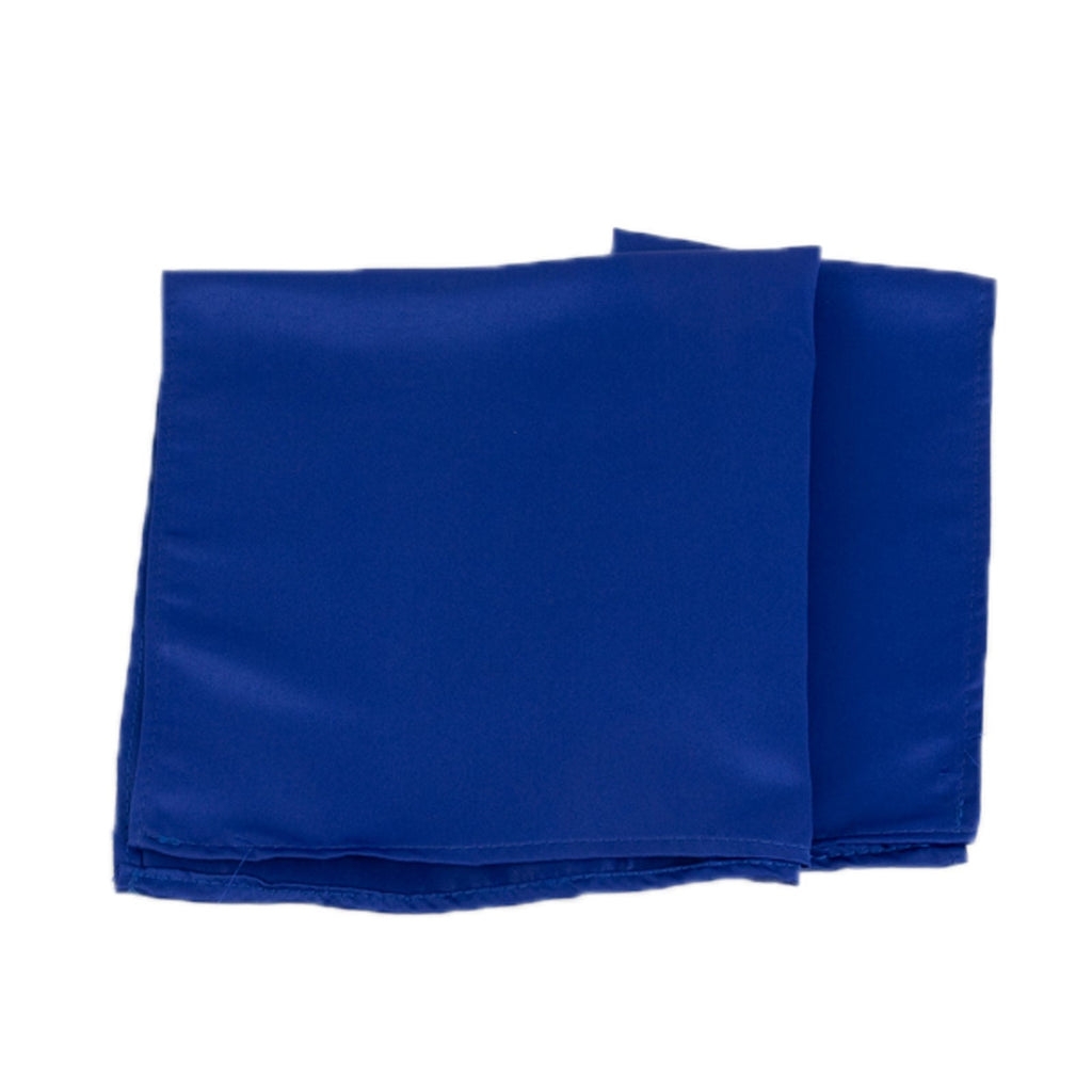 5 Pack Lamour Satin 20"x20" Napkins Royal Blue - Soft Matte Finish Dinner Napkins - Bell Racket Store