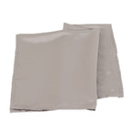 5 Pack Lamour Satin 20"x20" Napkins Silver - Soft Matte Finish Dinner Napkins - Bell Racket Store