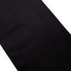 5 Pack Lamour Satin 6"x106" Chair Sashes Black - Stylish Reusable Decorative Bows for Weddings & Gatherings - Bell Racket Store