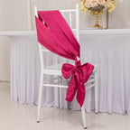 5 Pack Lamour Satin 6"x106" Chair Sashes Fuchsia - Stylish Reusable Decorative Bows - Bell Racket Store