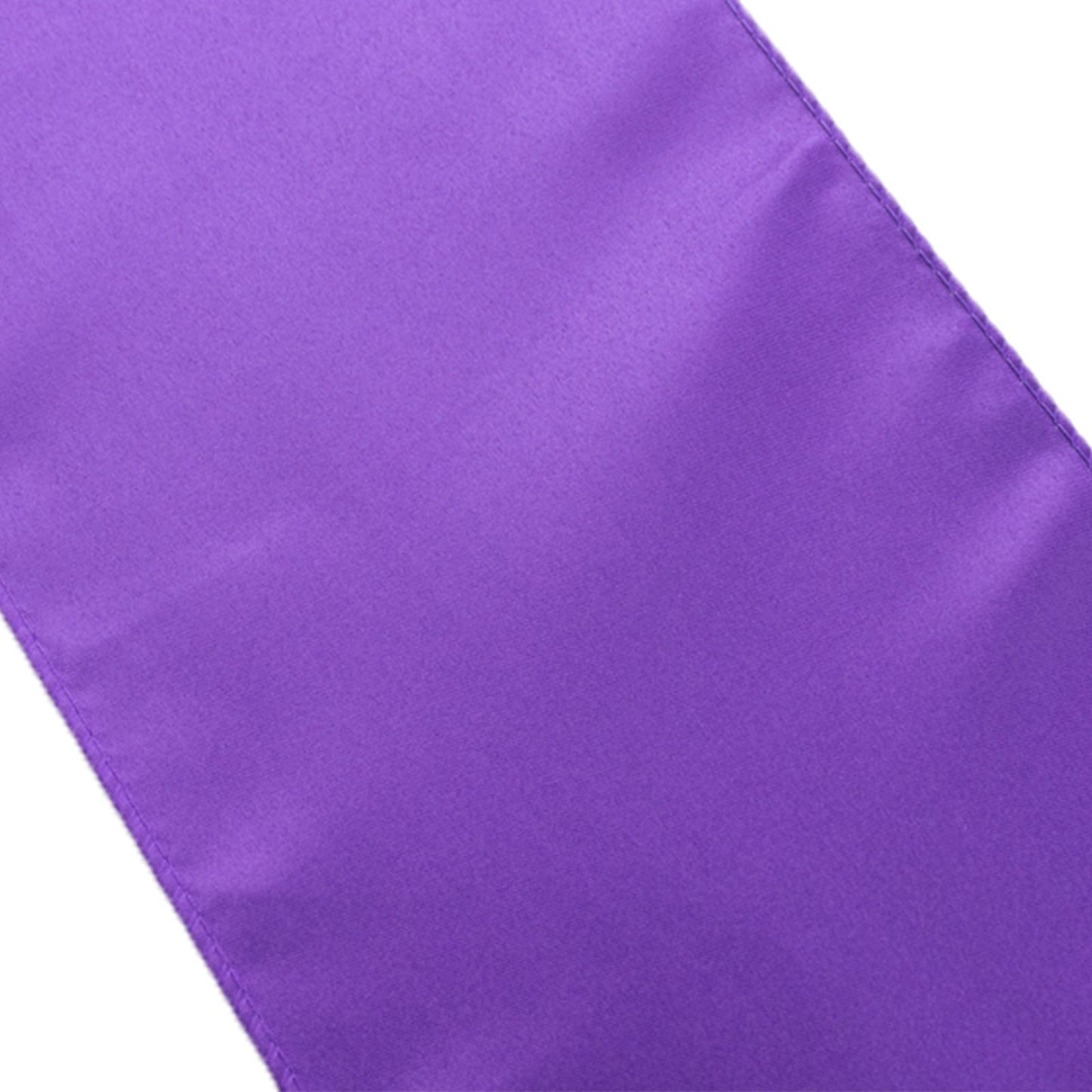 5 Pack Lamour Satin 6"x106" Chair Sashes Purple - Stylish Reusable Decorative Bows - Bell Racket Store