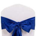 5 Pack Lamour Satin 6"x106" Chair Sashes Royal Blue - Stylish Reusable Decorative Bows - Bell Racket Store
