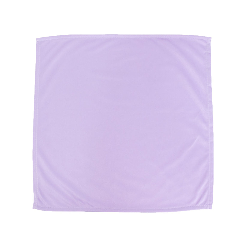 5 Pack Lavender Lilac Scuba Napkins â€“ 17"x17", Wrinkle - Free & Stain Resistant Cloth Napkins - Bell Racket Store