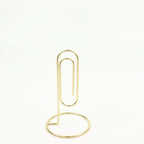 5 - Pack Metal Card Holder Stands Paperclip Design Gold - Table Number Stands and Wedding Menu Clips 5" - Bell Racket Store