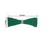5 Pack Metallic Shimmer Tinsel Spandex Chair Sashes Hunter Emerald Green - Durable and Reusable Stretch Chair Bands - Bell Racket Store