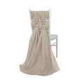 5 Pack Natural DIY Designer Chiffon Chair Sashes - 22"x78"