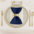 5 Pack Navy Blue Scuba Napkins â€“ 17"x17", Wrinkle - Free & Stain Resistant Cloth Napkins - Bell Racket Store
