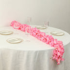 5 Pack Pink Artificial Cherry Blossom Floral Garland, 6ft Silk Flower Hanging Vines - Bell Racket Store