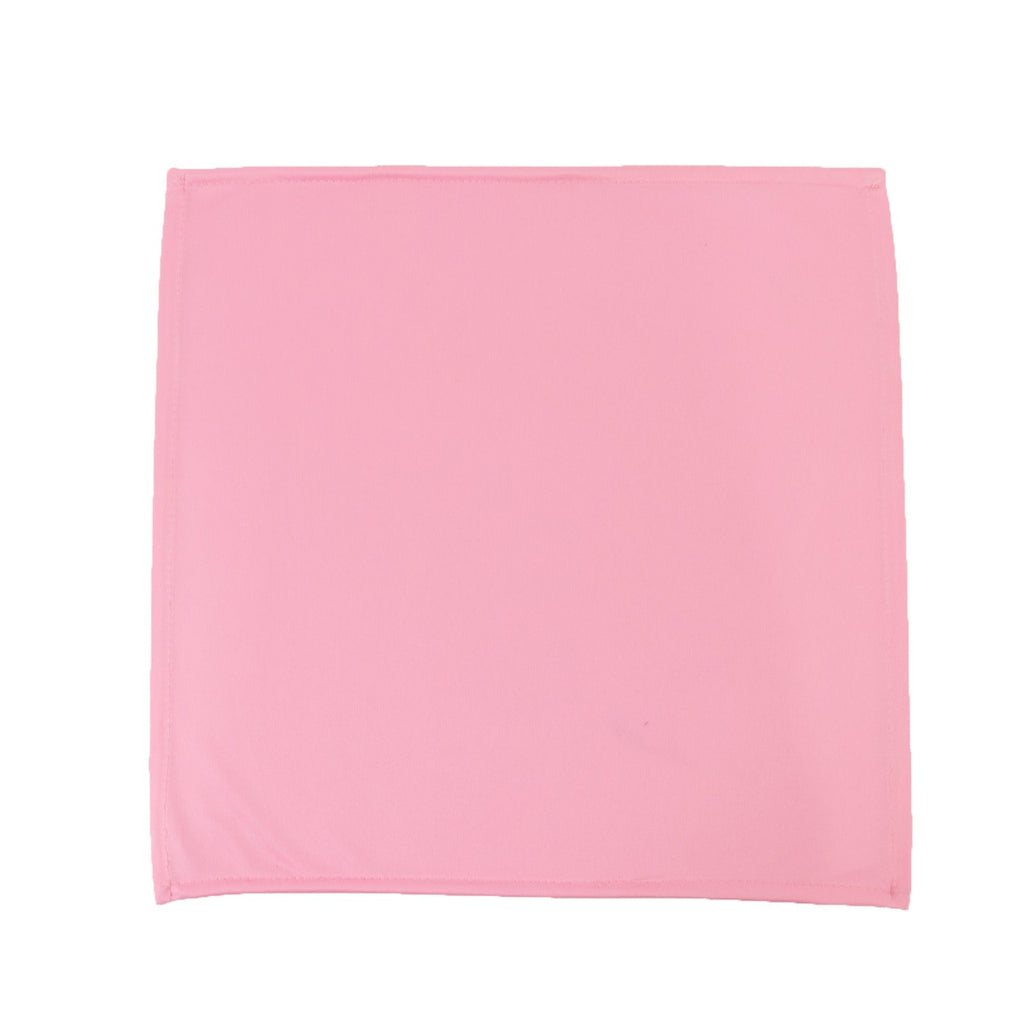 5 Pack Pink Scuba Napkins â€“ 17"x17", Wrinkle - Free & Stain Resistant Cloth Napkins - Bell Racket Store