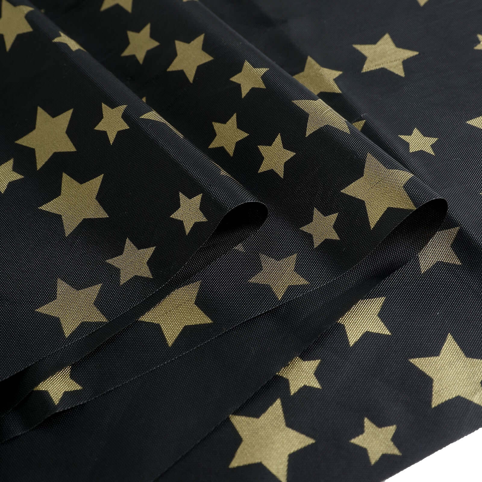 5 - Pack Plastic Table Covers Black Rectangle with Gold Stars - Decorative PVC Disposable Tablecloths 54"x108" - Bell Racket Store