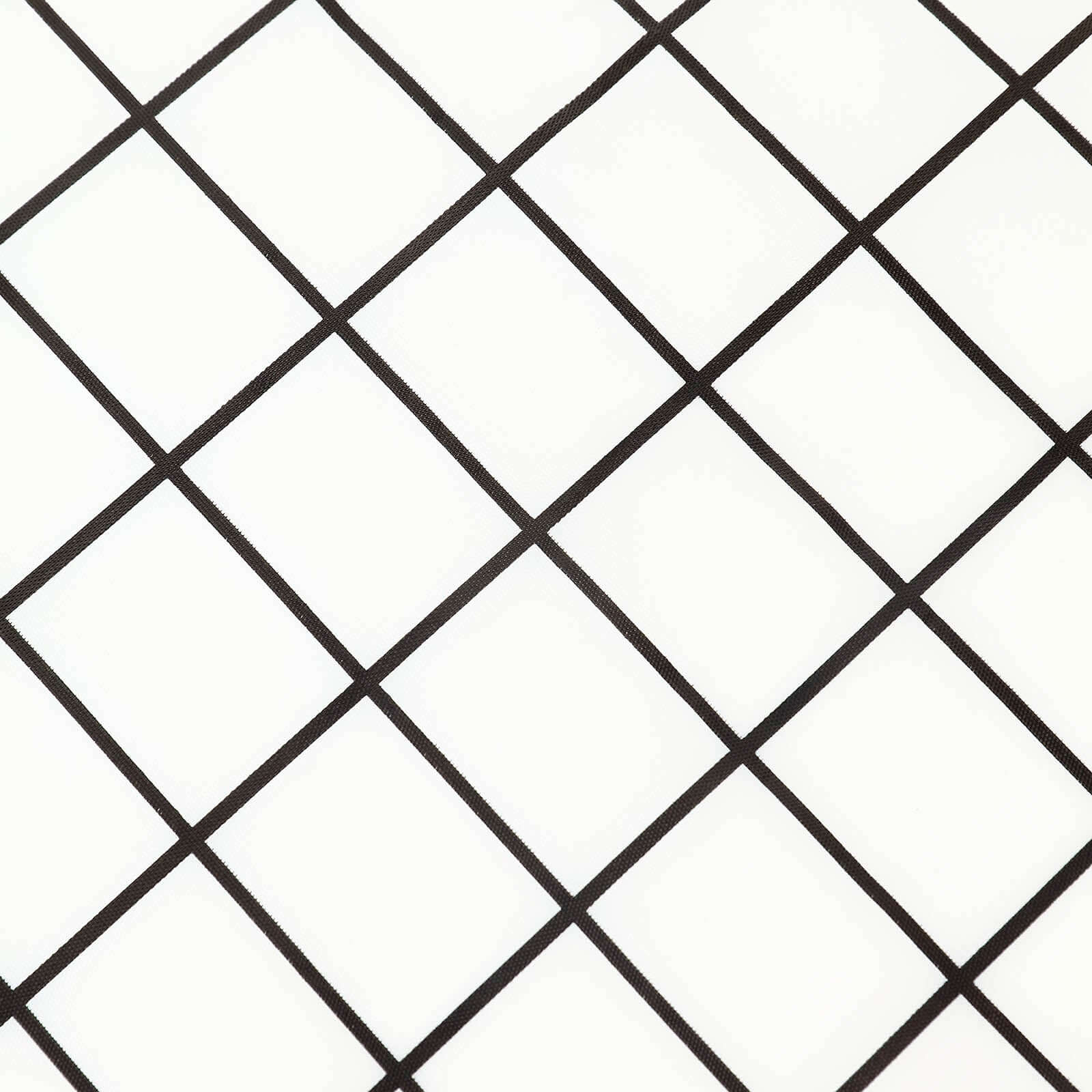 5 - Pack Plastic Table Covers Black/White Grid Rectangle - Durable Checkered PVC Disposable Tablecloths 54"x108" - Bell Racket Store