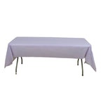 5 - Pack Plastic Table Covers Lavender Lilac Rectangle - Reliable PVC Disposable Covers for Gatherings 54"x108" - Bell Racket Store