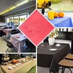 5 - Pack Plastic Table Covers Navy Blue Rectangle - Reliable PVC Disposable Covers for Gatherings 54"x108" - Bell Racket Store