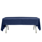 5 - Pack Plastic Table Covers Navy Blue Rectangle - Reliable PVC Disposable Covers for Gatherings 54"x108" - Bell Racket Store