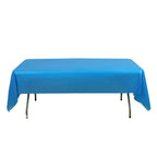 5 - Pack Plastic Table Covers Royal Blue Rectangle - Reliable PVC Disposable Covers for Gatherings 54"x108" - Bell Racket Store