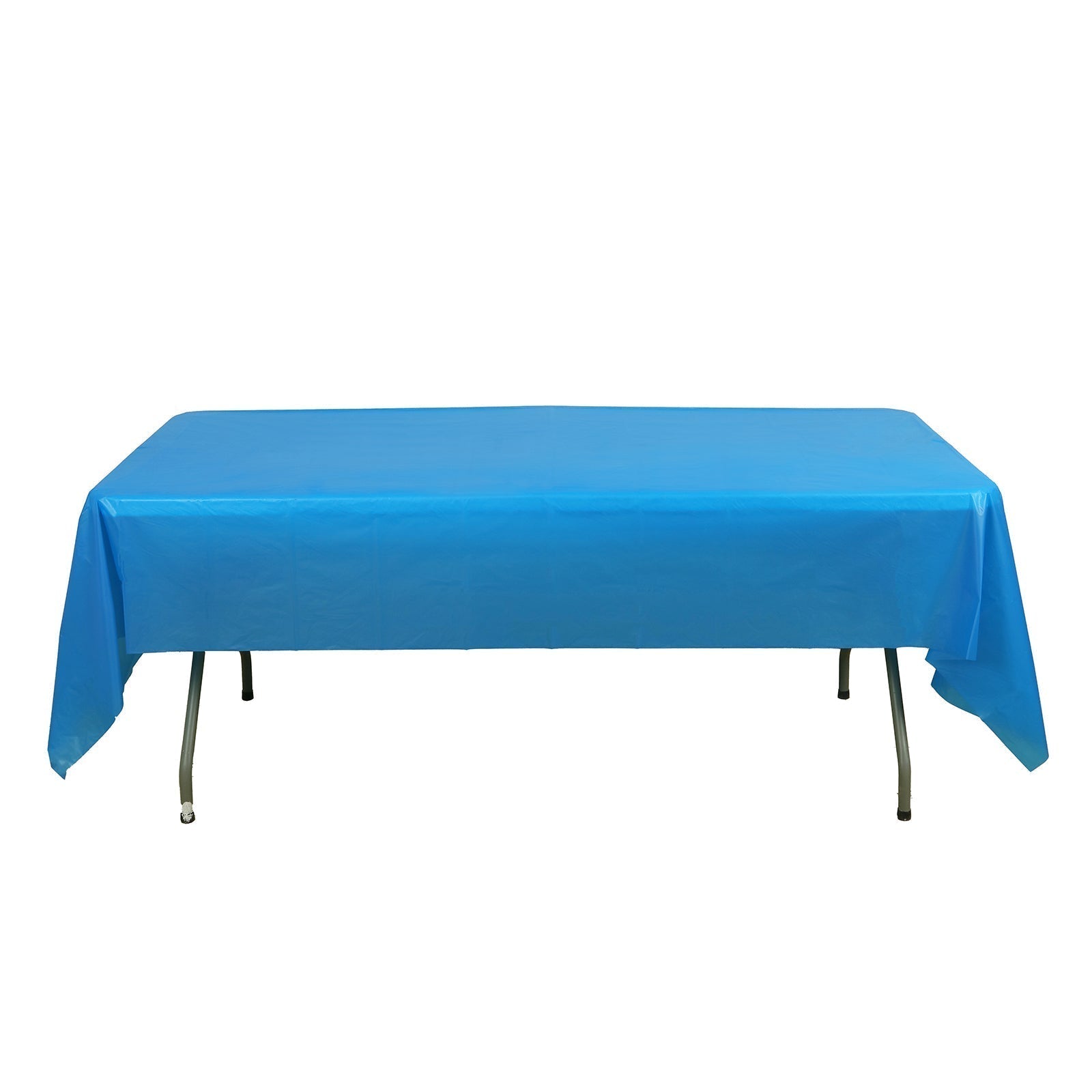 5 - Pack Plastic Table Covers Royal Blue Rectangle - Reliable PVC Disposable Covers for Gatherings 54"x108" - Bell Racket Store