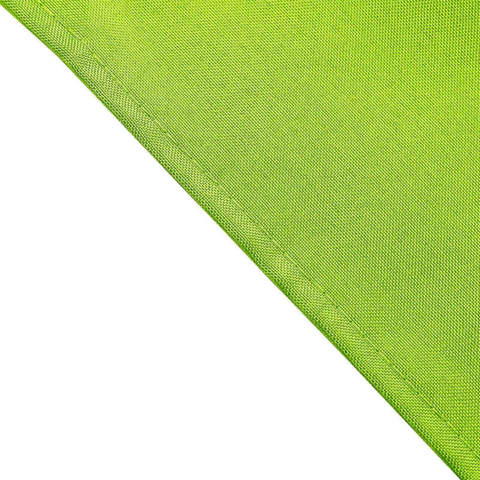 5 Pack Polyester 17"x17" Napkins Apple Green - Durable & Wrinkle Resistant Dinner Napkins - NestOCart