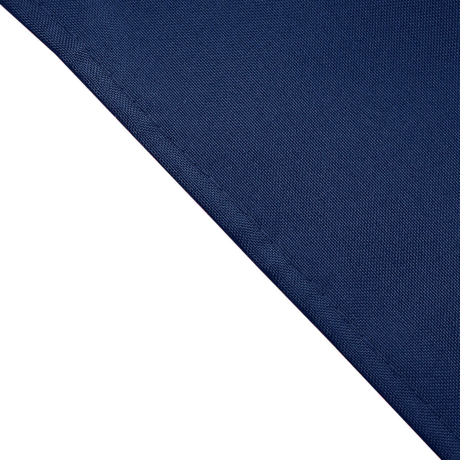 5 Pack Polyester 17"x17" Napkins Navy Blue - Durable & Wrinkle Resistant Dinner Napkins - NestOCart