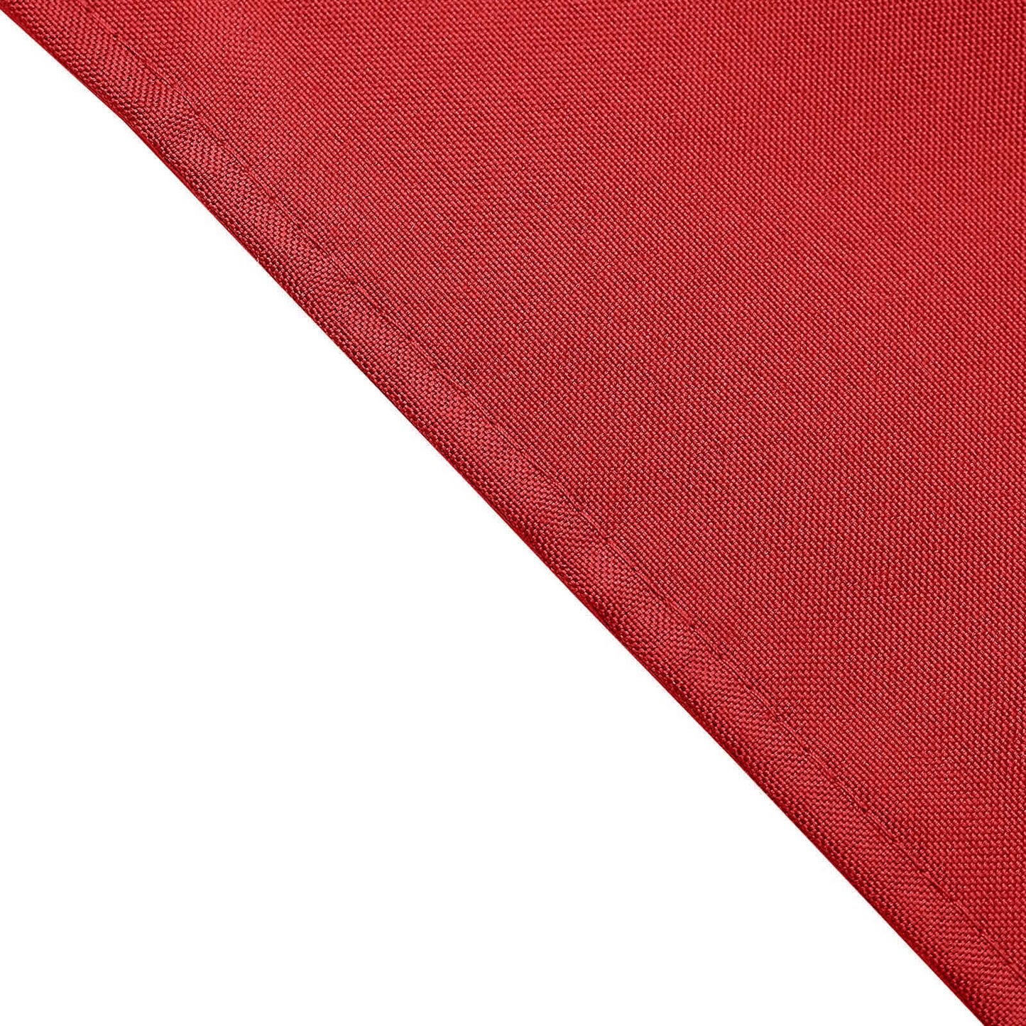 5 Pack Polyester 17"x17" Napkins Red - Durable & Wrinkle Resistant Dinner Napkins - NestOCart