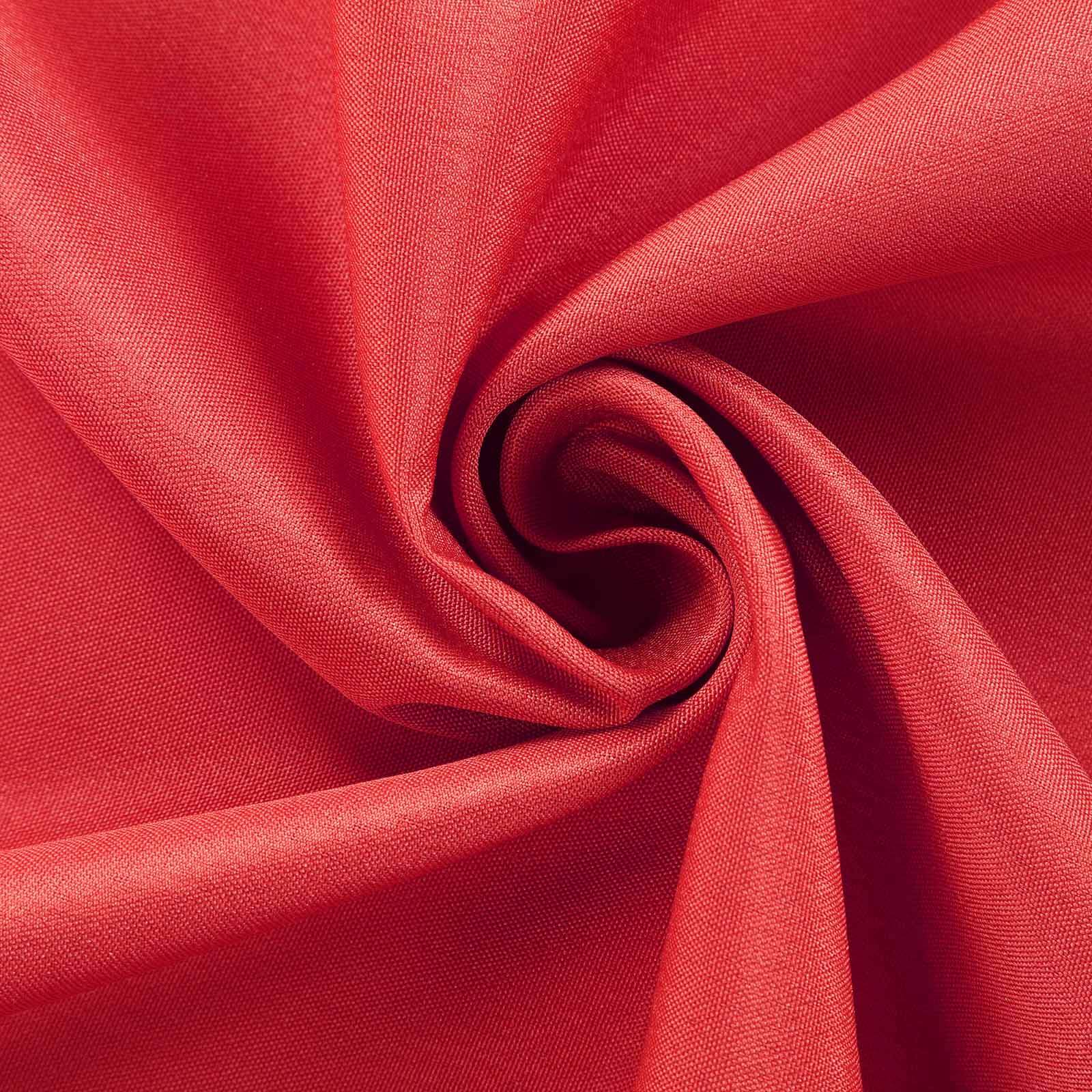 5 Pack Polyester 17"x17" Napkins Red - Durable & Wrinkle Resistant Dinner Napkins - NestOCart