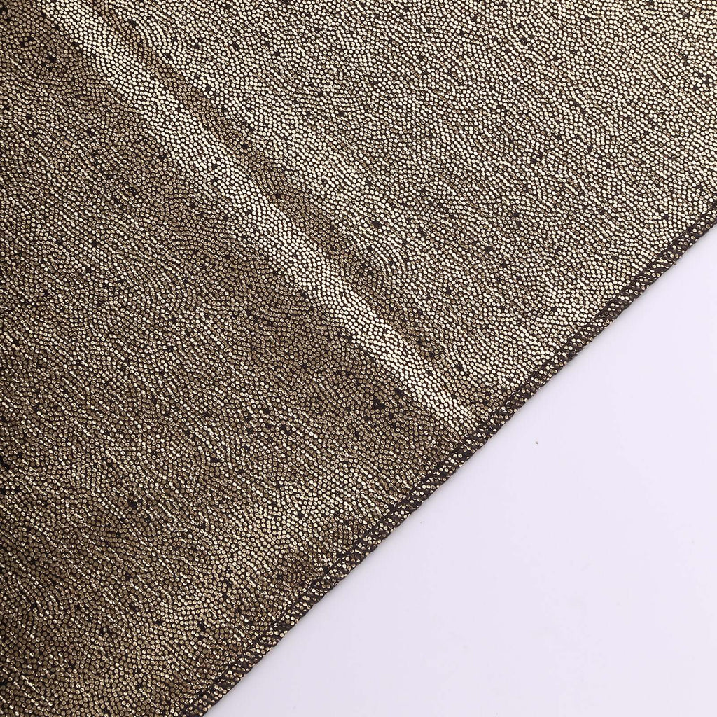 5 Pack Polyester 20"x20" Napkins Antique Gold Shimmer Sequin Dots - Luminous Cloth Napkins - Bell Racket Store