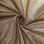 5 Pack Polyester 20"x20" Napkins Antique Gold Shimmer Sequin Dots - Luminous Cloth Napkins - Bell Racket Store