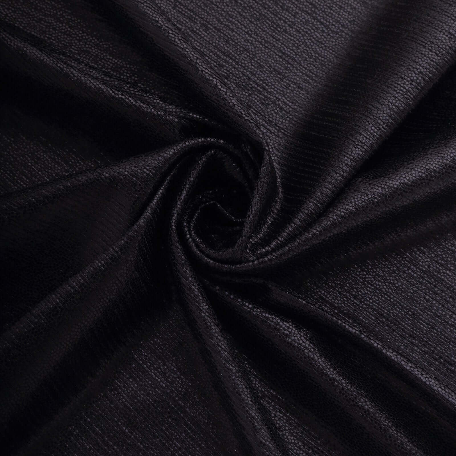 5 Pack Polyester 20"x20" Napkins Black Shimmer Sequin Dots - Luminous Cloth Napkins - Bell Racket Store